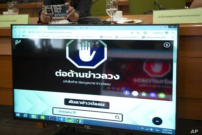 Pusat Anti-Berita Hoaks di Thailand Mulai Bisa Diakses